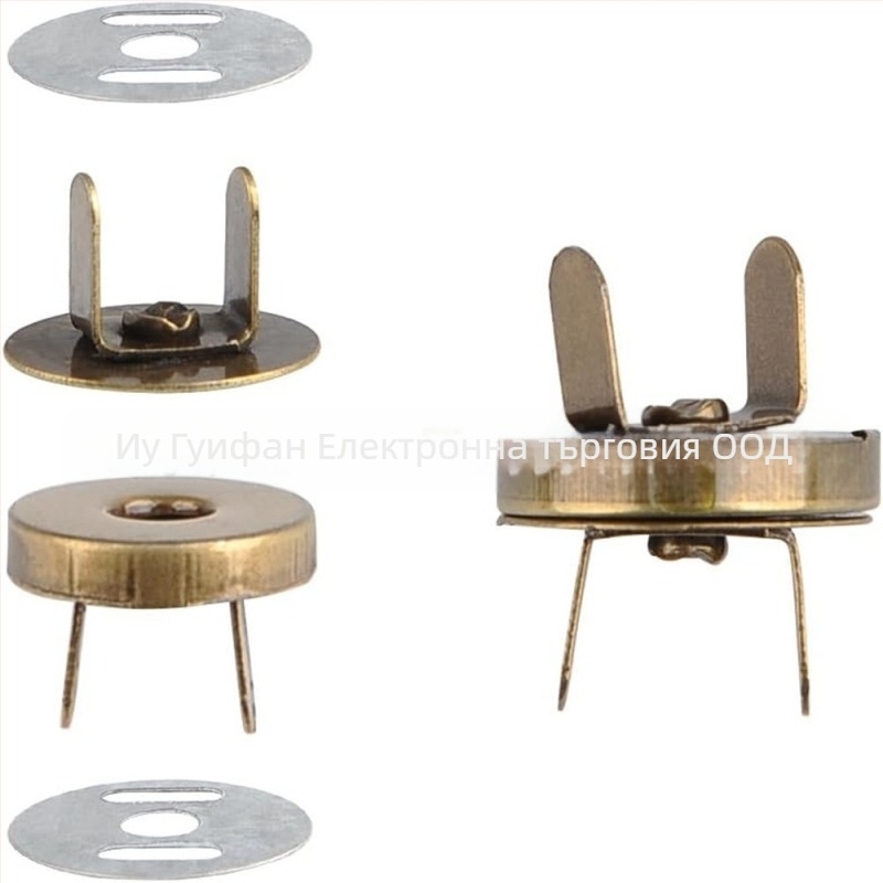 Магнитна закопчалка за чанти — магнитен материал, конструкция: магнитна закопчалка, приложение: раници, чанти, завеси, занаяти, облекло, кожени изделия; марка: Return to Sail.