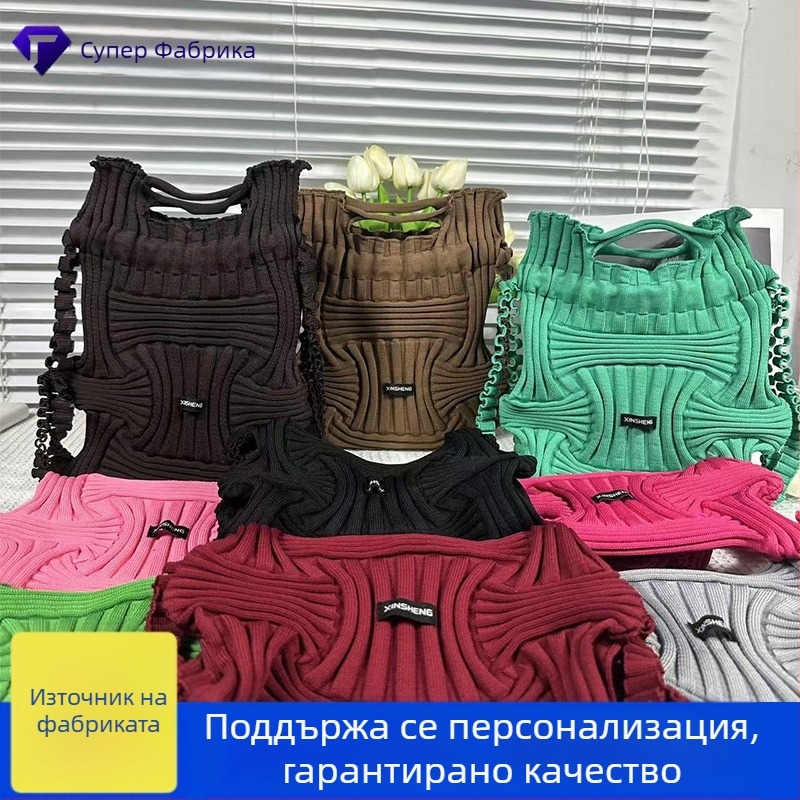 Дамска мини раница с капак – свеж и сладък стил, полиестер, отваряне с връзка, мек корпус, вътрешен джоб за мобилен телефон, ежедневна употреба, есен 2024