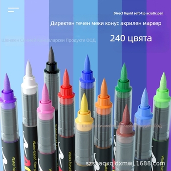 Акрилен маркер за рисуване Flysea, смесени цветове, OEM марка, неутрален дизайн