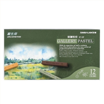 SIMBALION Lion SP-12S меки пастелни пръчки за скици и рисунка за ученици по изобразително изкуство