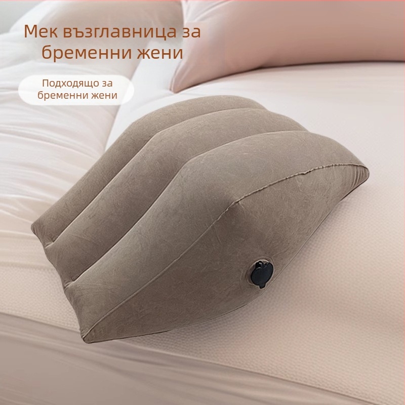 Надуваема възглавничка за крак, PVC екологично чист материал; дебелина 0.4 мм; стил ромб/опростен; тегло 0.65 кг; марка KX, модел 234071