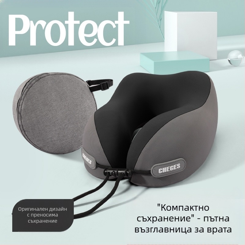 Chegeshi У-образна пътна възглавница за шия, пълнеж от мемори пяна, външен материал – синтетично влакно, за всички сезони, оригинален стил