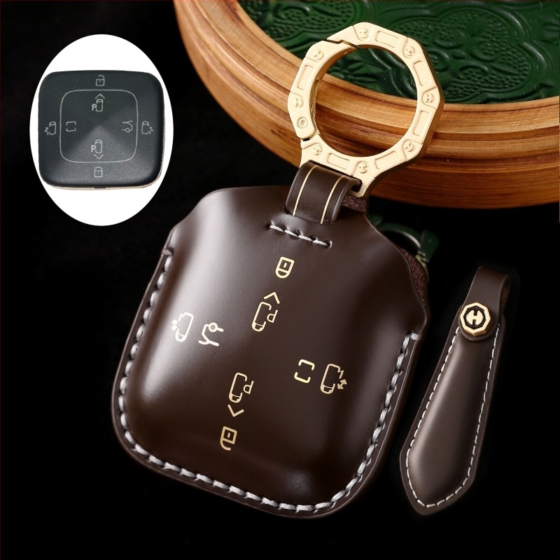 Калъф за автомобилен ключ за Extremely Krypton 001 — кожа от говеда, висок клас, персонализируем