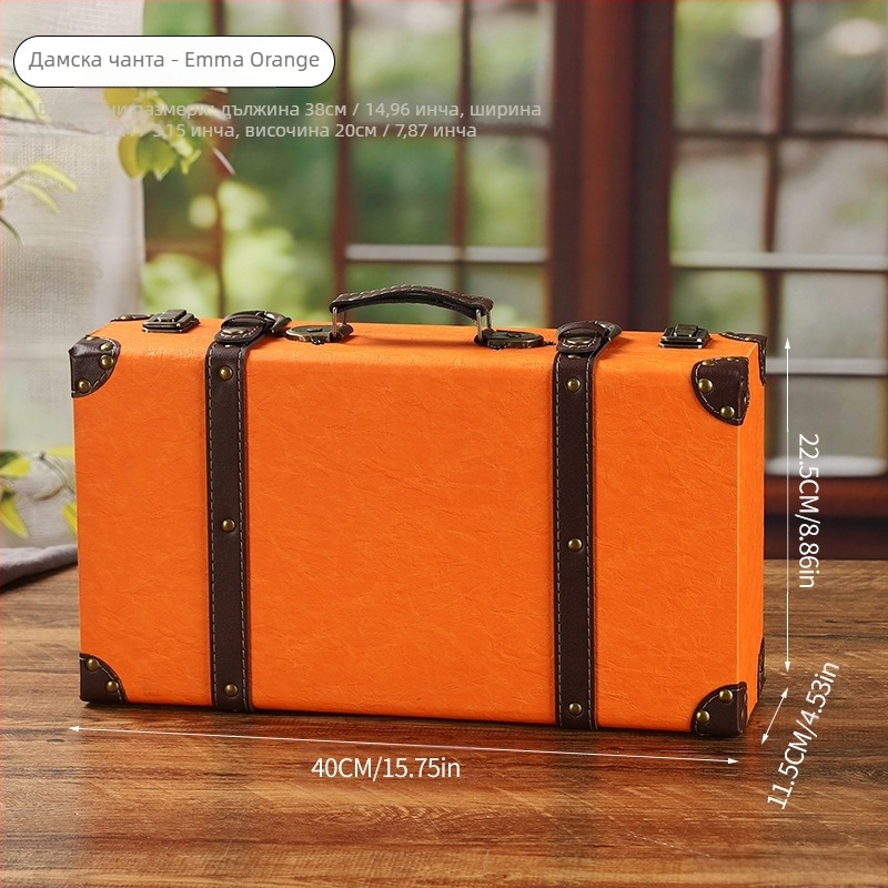 Дървен куфар за съхранение, модел 1120A, преносим, прахоустойчив, капацитет до 5 л, подходящ като реквизит за снимки и витрини