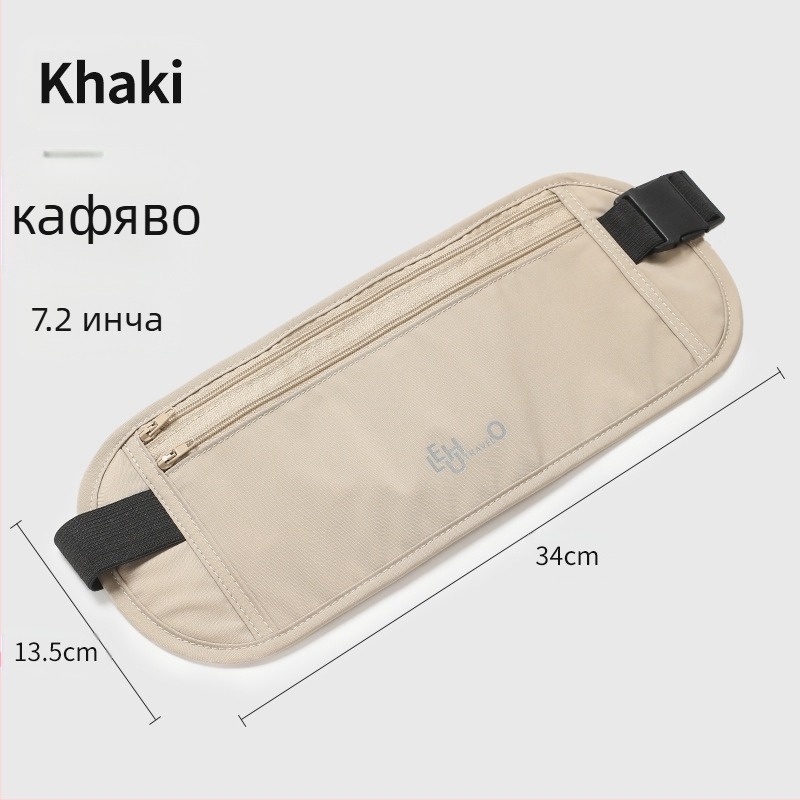 Спортна коланна чанта за пътуване със защита срещу кражба, дишаща и водоустойчива, унисекс, пролет 2025