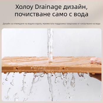 Пластмасов сглобяем настил (PP), дървесен релеф, антибактериален, за коридор, модерен стил