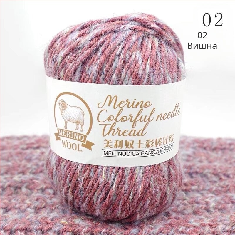 Мерино смесена прежда, ring-spun, за тъкане и плетене на ръка, произход Хебей