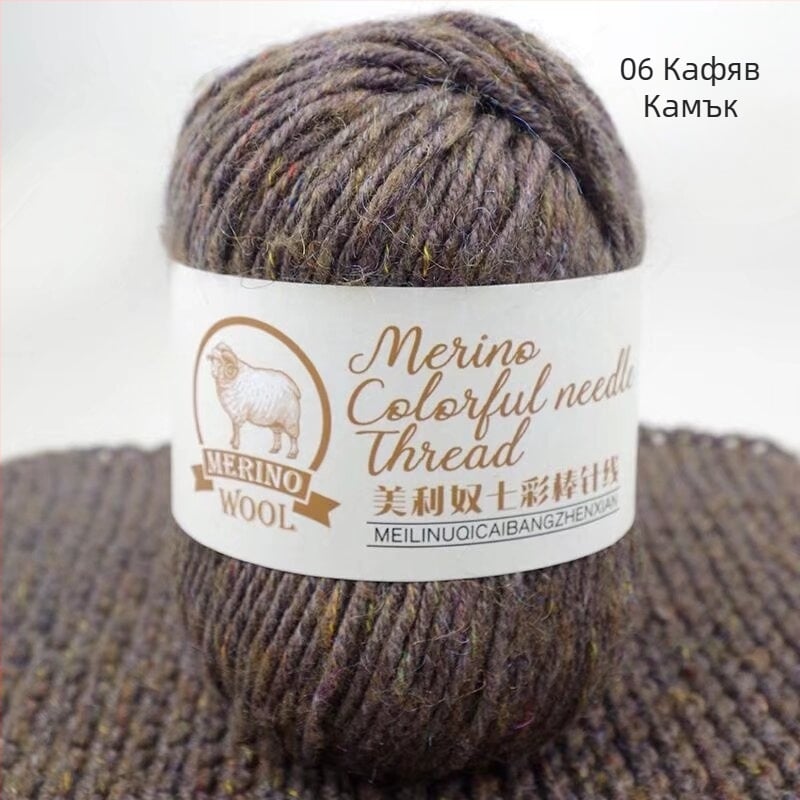 Мерино смесена прежда, ring-spun, за тъкане и плетене на ръка, произход Хебей