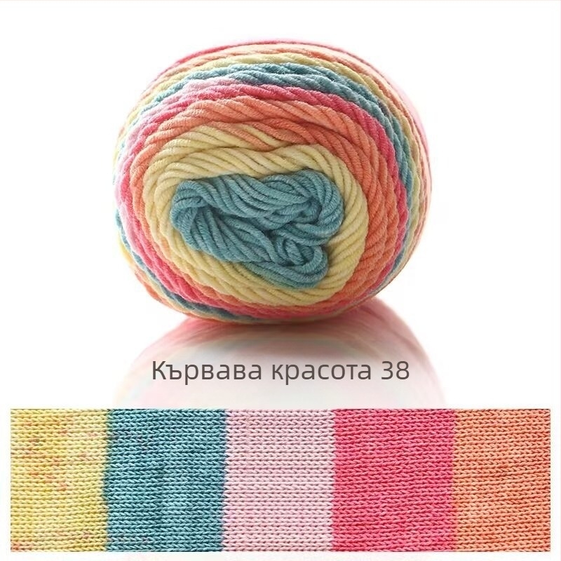 Ruyi Bird комплект прежда за ръчно плетене — смесена, ring-spun прежда от Хебей за плетени пуловери и шапки