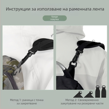 Ремък за рамо LUCKSTONE, Oxford плат, унисекс, за колоездене, еднотонен дизайн