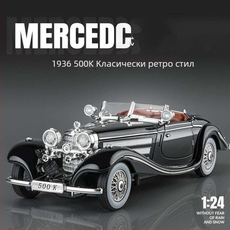 Модел на класически автомобил от сплав със звук и светлина, за деца 7–14 години