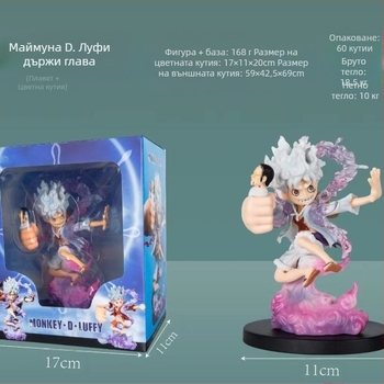 One Piece Ника Луфи: Слънчев Бог, Пробуждане на каучуков плод — Фигура, Egghead Island Arc, PVC; Опаковка: кутия; За възраст 15+