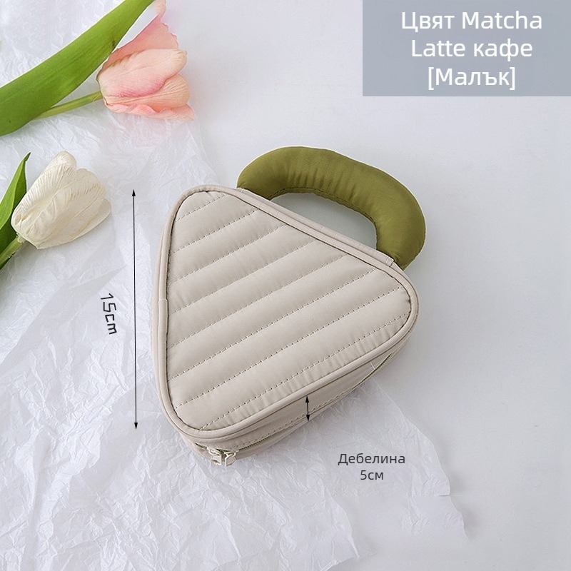 Козметична чанта, водоустойчива, ултра-лека, едноцветен дизайн, полиестерна подплата