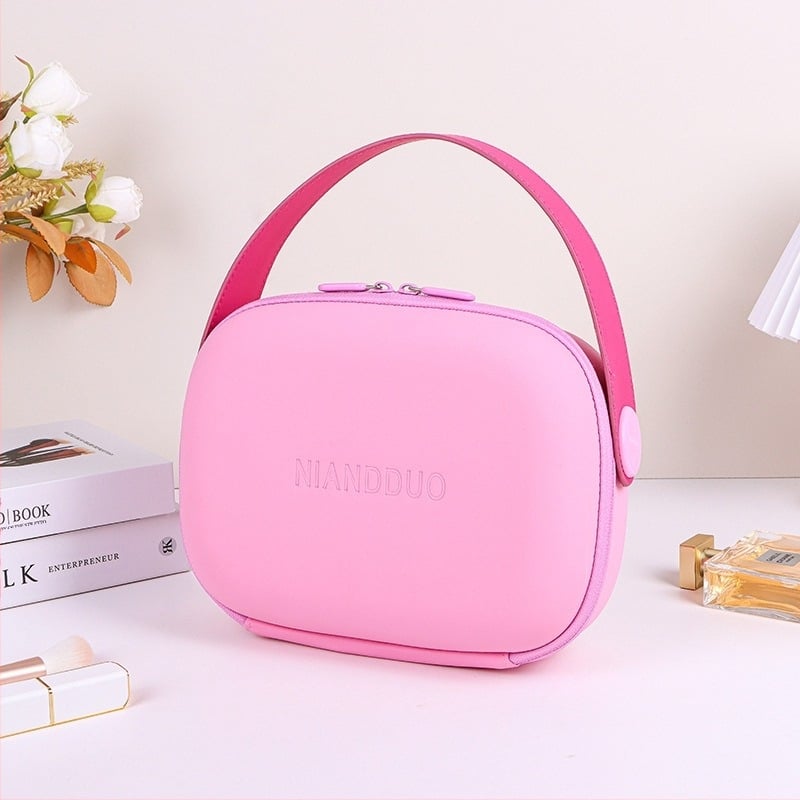 NIANDDUO Портативна чанта за козметика за пътуване, EVA, водоустойчива, унисекс