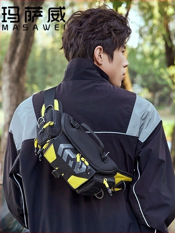 Masawi найлонова спортна чанта за мъже – дишаща и водоустойчива, стил улична мода, кръстосана чанта през рамо