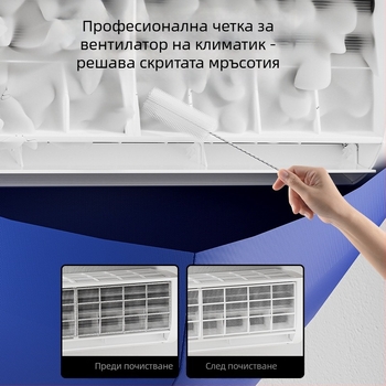 Комплект за почистване на климатик с водосъбиращ капак и водосъбираща торба, PVC материал, модерен стил, V-образна форма