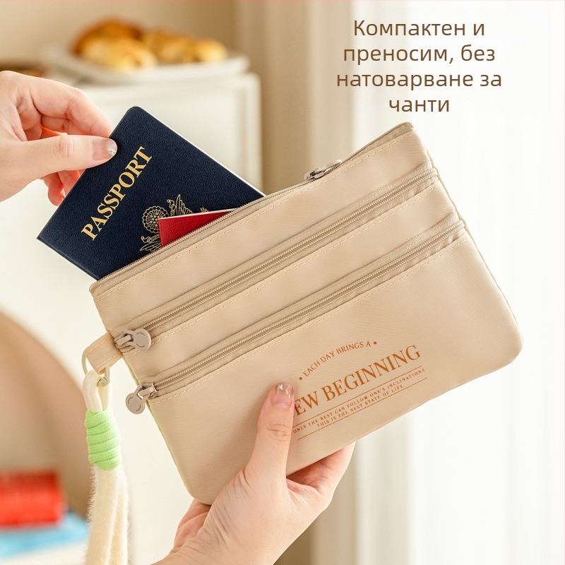 Папка за паспорт и документи – оксфордска тъкан, ръчна чанта стил, модел: пакет за сертификати, за пътуване