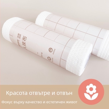 Kelin кухненски кърпи от нетъкан материал, за мокро и сухо използване, релефни, абсорбират вода, маслоустойчиви, 50 листа/ролка, 60 г/м²