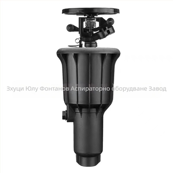 Rain and Dew подземен разпръсквач за поливане с въртящ се нос 360°, автоматично повдигане, 6-арков механизъм