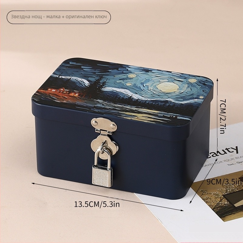 Жестяна квадратна кутия за опаковки, модел 2352A, офсетов печат, за обща опаковка