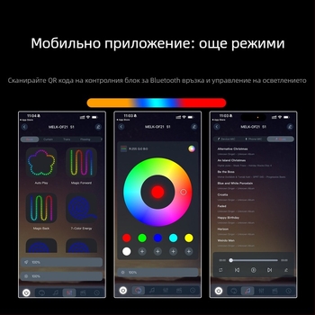 Автомобилна амбиентна светлина за въздушен отвор, светлина с вибрационен ритъм и контрол на звука (5V, qfd111, Kevanly)