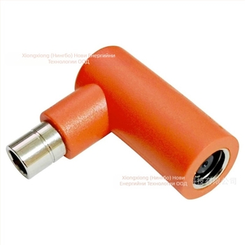 Bear DC-7909 женски към DC-8020 мъжки адаптер, 90° ъглов конектор, медни проводници, PVC изолация