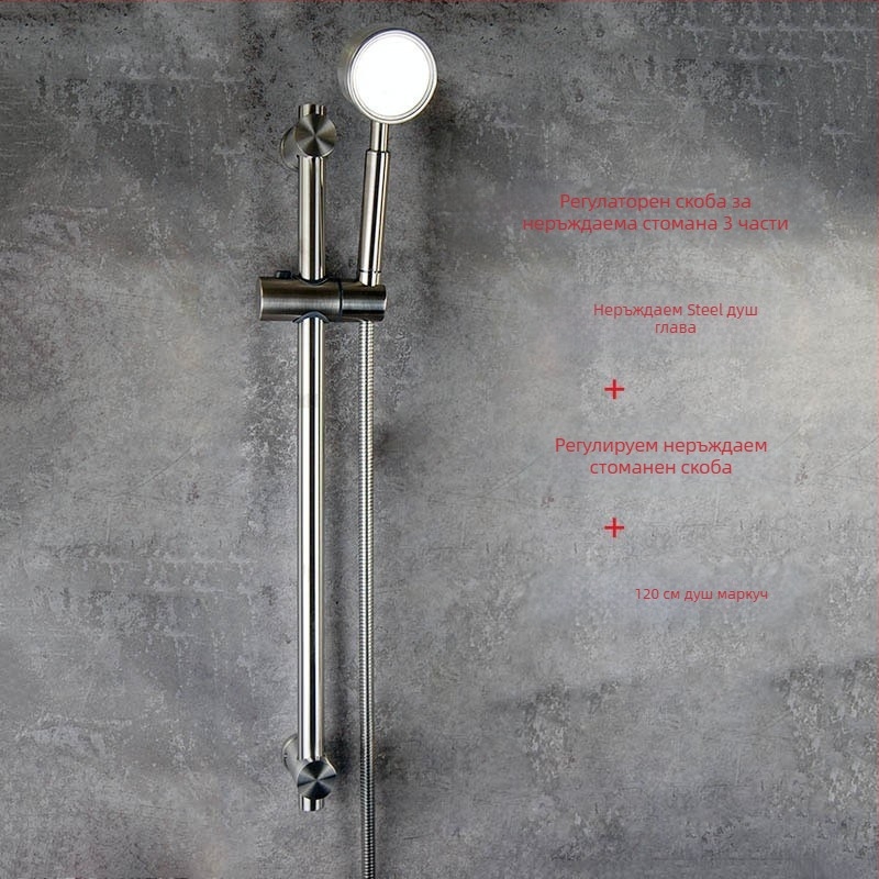 Скрит душ смесител от неръждаема стомана, вградена инсталация, керамичен клапан, работна температура -20 до 120 °C