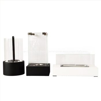 Настолна метална етанолова камина с лого стикер – Hou Feng HF-B008/HF-B009/HF-B010