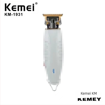 KEMEI KM-1931 Професионален презареждащ се електрически подстригвач за коса с резбована глава и корпус