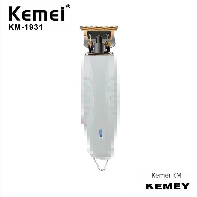 KEMEI KM-1931 Професионален презареждащ се електрически подстригвач за коса с резбована глава и корпус