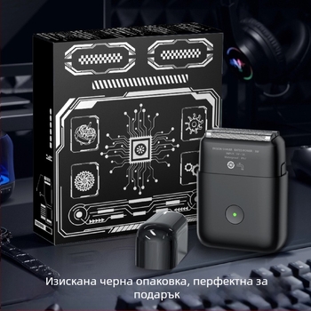 Електрическа самобръсначка IP67, водоустойчива за цялото тяло, реципрочна 3-лезвийна глава, вградена 800-1000 mAh батерия, презареждаща, безчетков мотор, нисък шум