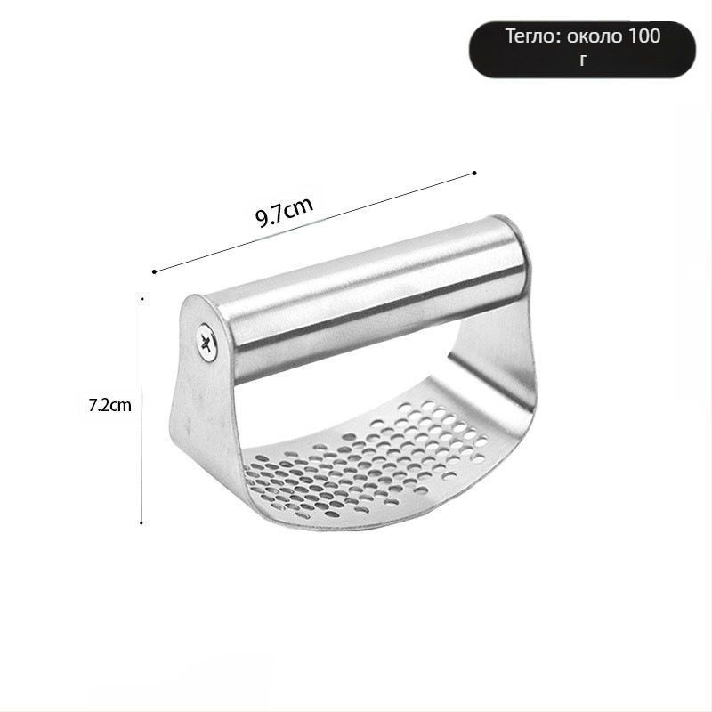Преса за чесън – 304 неръждаема стомана, мултифункционална, марка Pin Hengzuo, персонализиране и печат на лого