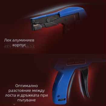 Нейлонов пистолет за връзване на кабели HS-600A – автоматично затягане и рязане, клещи за кабелни ленти, Huasheng, произход: Уензоу, Материал: Друг