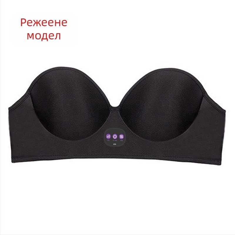 Youyueya Безжично зареждащ бюст-масажор в сутиен с инфрачервена физиотерапия, таймер и проводимо управление, USB/батерия, 2022