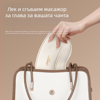 Шлем масажор за глава и очи с въздушна възглавница и горещ компрес – презареждащ се, 3 нива, интегриран масаж на глава и очи