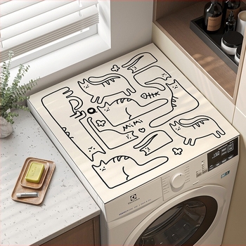 Калъф за барабан пералня — антиплъзгащ се, водопоглъщащ, защита от прах; материал: термоизолиращо алуминиево фолио; стил: прост и модерен; категория: покривка за прах/диван/климатик; без персонализация.
