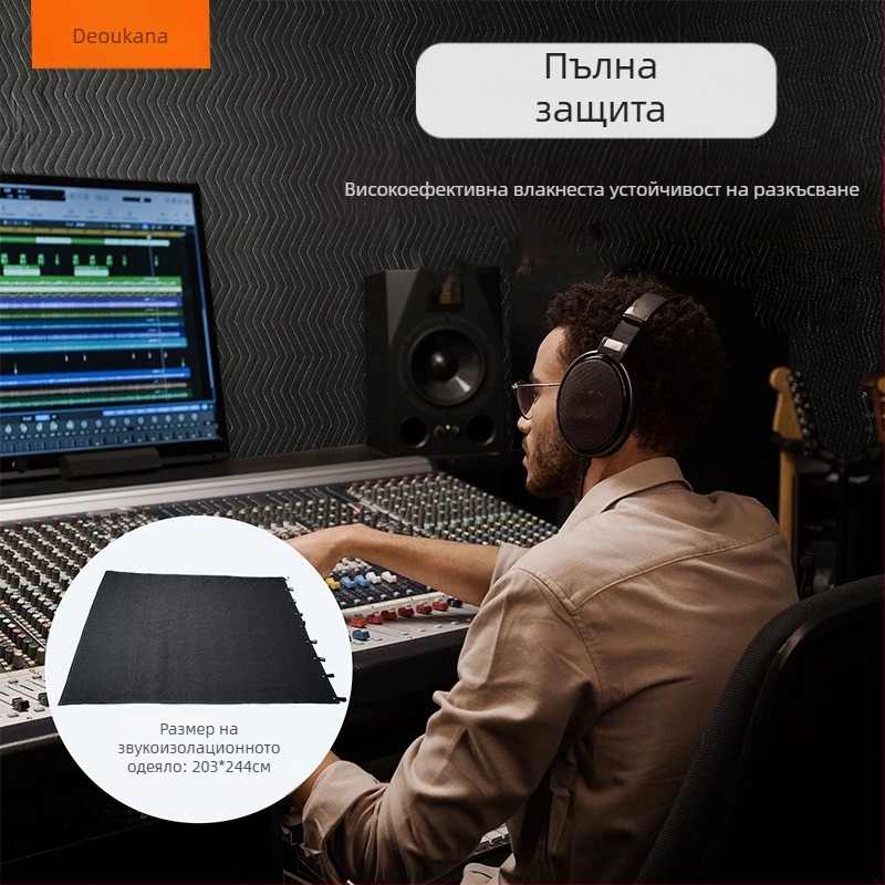 Deoukana полиестерна нетъкана шумоизолационна подложка за автомобилен багажник, подложка за домашни любимци и музикална стая — Материал: полиестерно влакно; Тегло: 4.4 кг; Опаковка: кутия