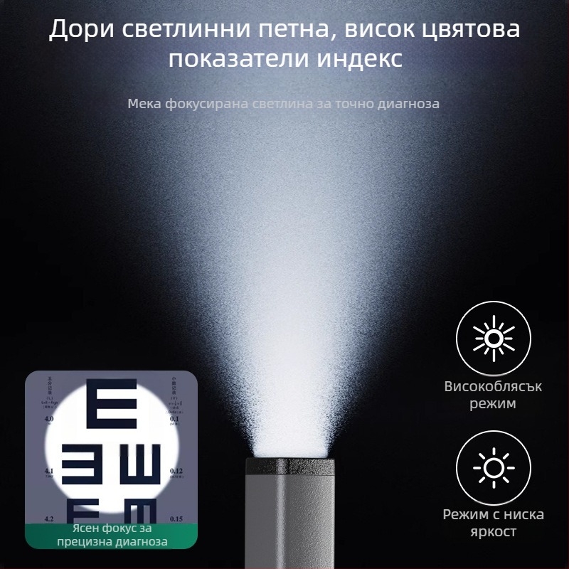 LED писалка-фенер с USB-C зареждане, ремонтна светлина за външна употреба, ABS корпус, 3W, 120lm, 400mAh