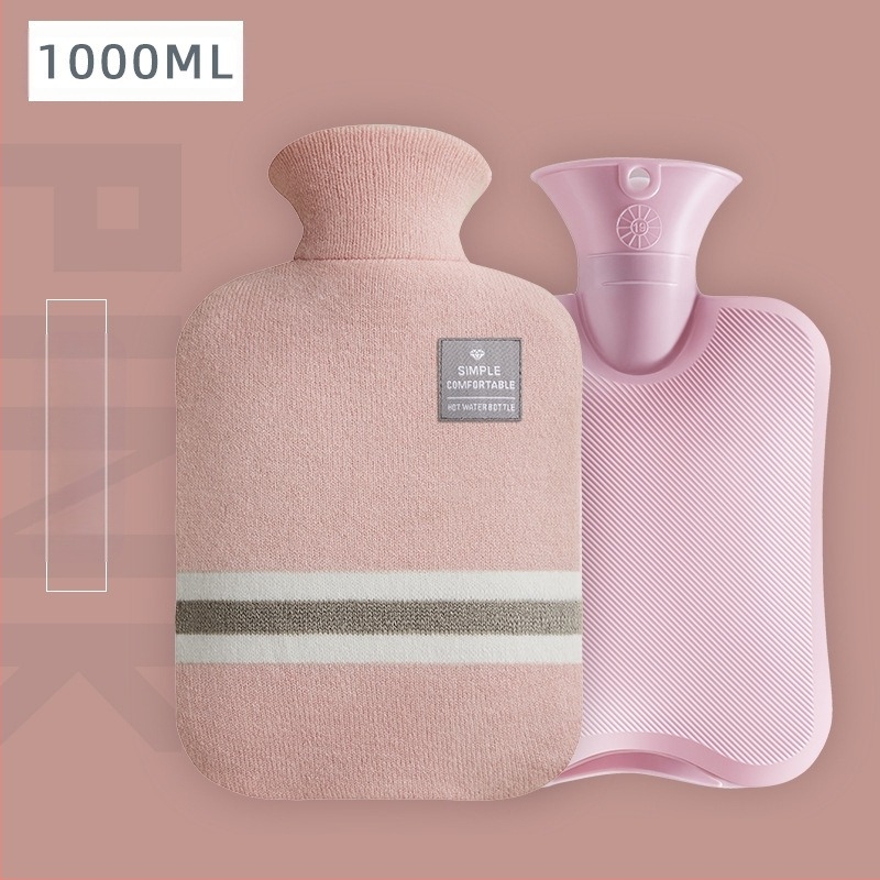 Yimsner бутилка за гореща вода, пълнена с вода, от високоплътен PVC, за ръце и крака, двойна употреба – топло и студено.