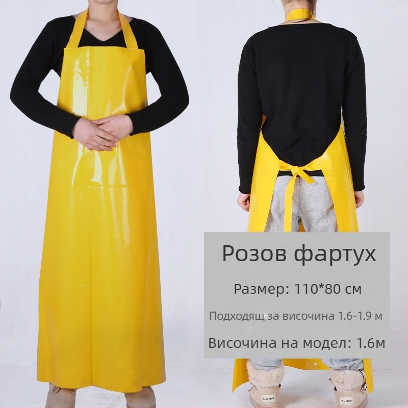 TPU фартук - водоустойчив и маслоустойчив, безръкав дизайн, модерен минимализъм, марка Xiong Xuemei