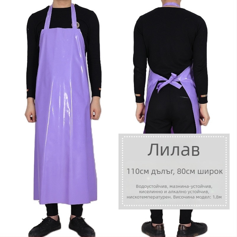 TPU фартук - водоустойчив и маслоустойчив, безръкав дизайн, модерен минимализъм, марка Xiong Xuemei