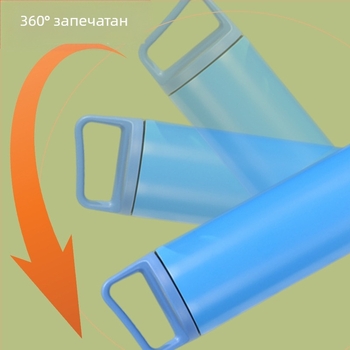 Термос чаша, Straight Cup стил, вътрешна 304 нержавееща стомана, външна 201 стомана, изолация 12–24 ч, преносима