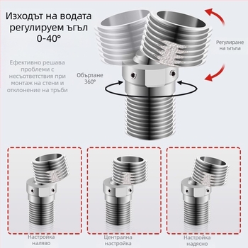 Универсална душ глава с извита кръгла форма — 304 неръждаема стомана, модерен стил, марка Win the domineering