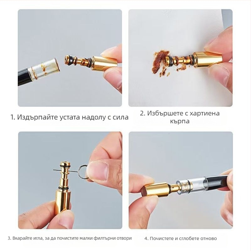 Xiangjia 169S – пластмасов държач за цигари с три режима на употреба (грубо, средно и фин) за пълнене и почистване, повторно използваем, марка Xiangjia, код на продукта 169S, кутия 100×200