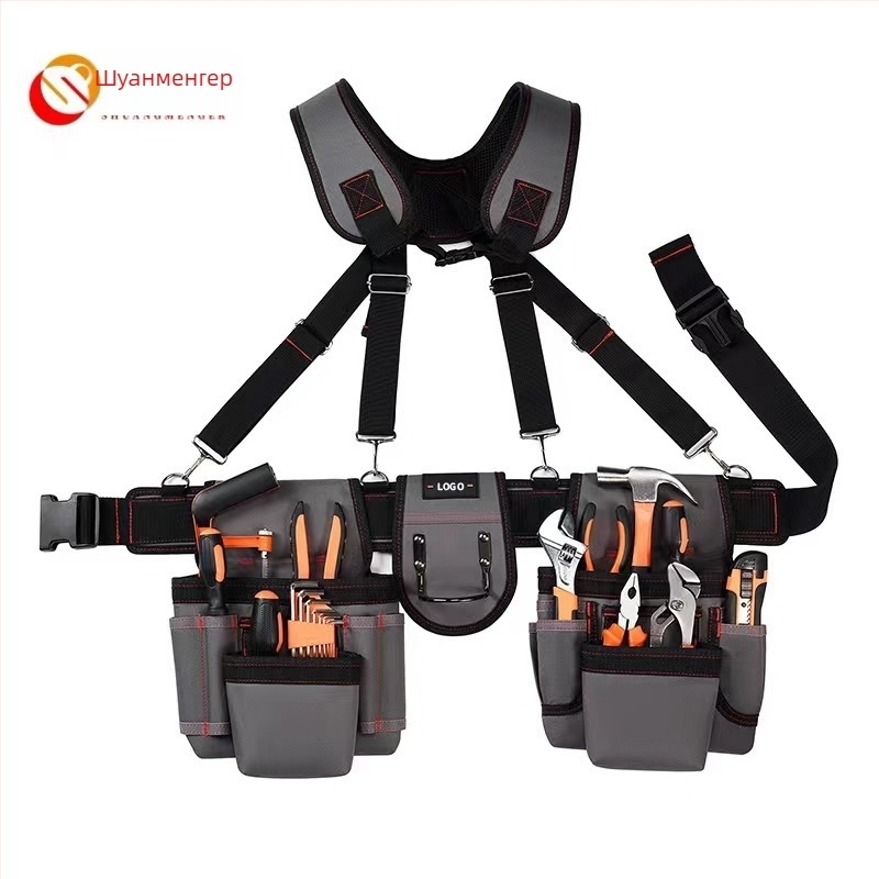 Голяма многофункционална чанта за инструменти с колан и презрамка; марка Double dreamer; стил: инструментален комплект; серия ZC-YB