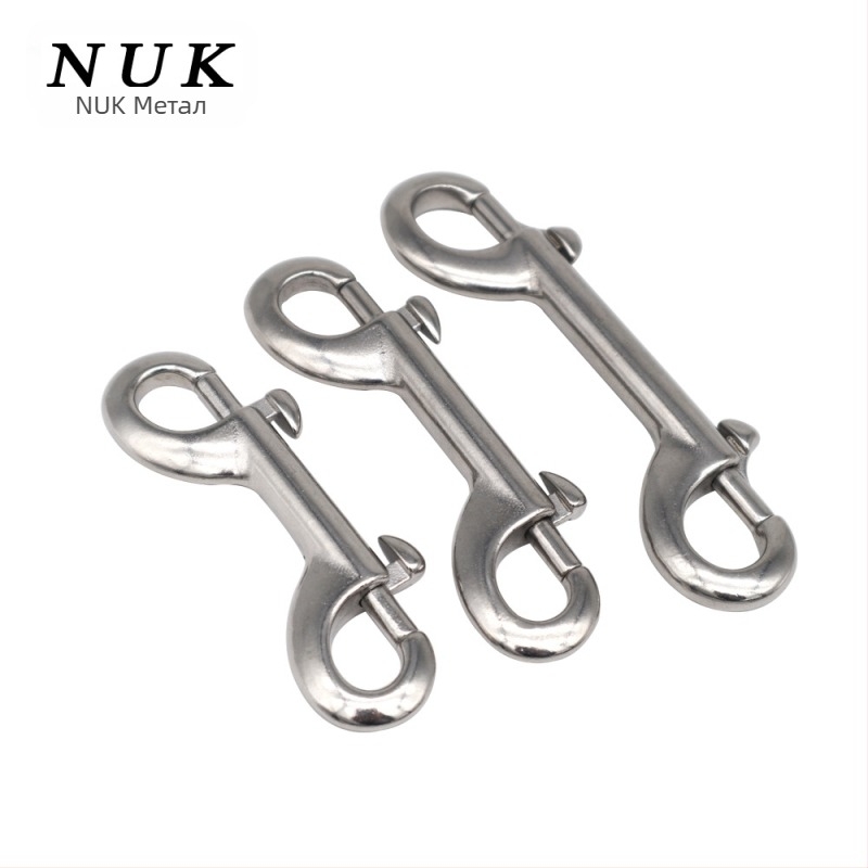 316 неръждаема стомана двойна пружинна кука с две глави B-образна за подводни дейности бързо освобождаване