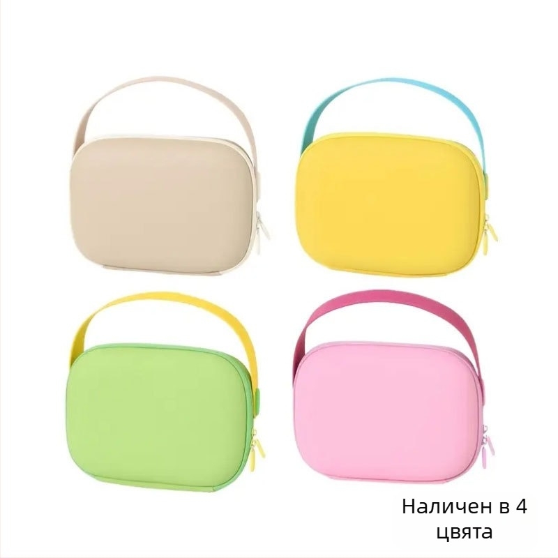 Козметична чанта EVA, найлонова подплата, урбан стил, функция съхранение, за жени