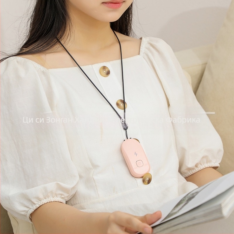 Moz. носим въздухоочистител за носене на шията — отрицателни йони, USB захранване, управление с бутон, дишаща светлина, шум под 36 дБ, подходящ за площи до 10㎡