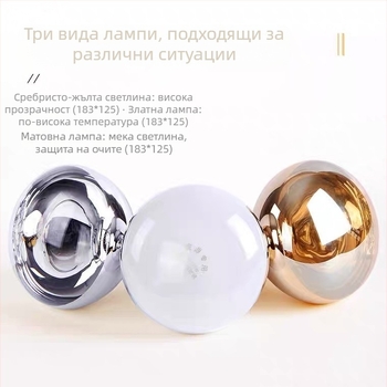 Крушка за баня за отопление, Е27, 275W, 220V, алуминиева сплав, 5000 ч