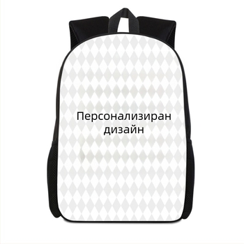 Училищна раница с 3D принт на паяк, ултралека полиестерна раница за училище, презрамки с въздушна подложка, намаляване на натоварването, подходяща за първи–втори клас